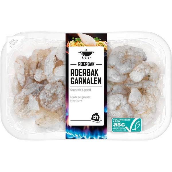 Roerbak garnalen naturel