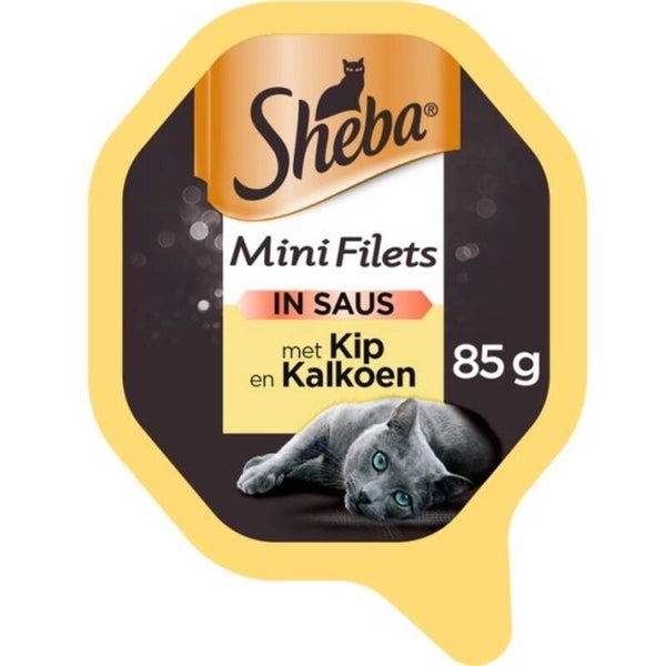 Sheba Mini filets n saus kip & kalkoen