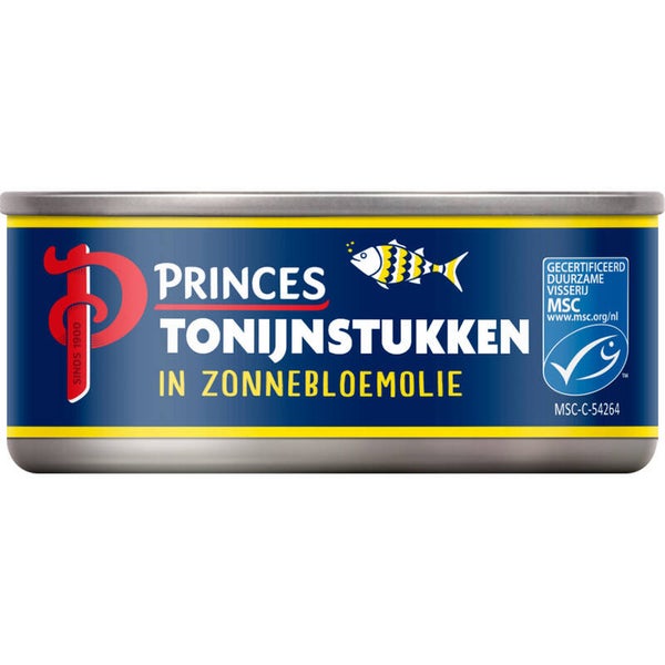 Princes Tonijnstukken in zonnebloemolie