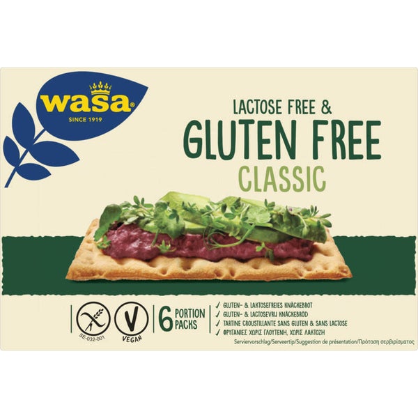 Wasa glutenvrij en lactosevrij