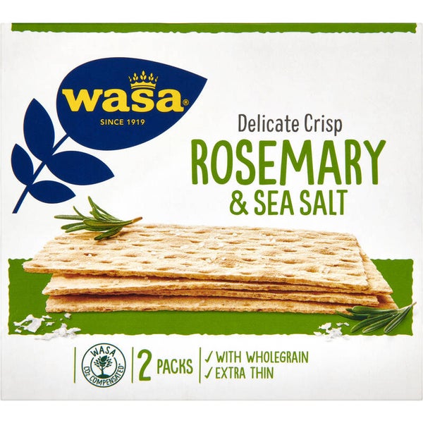 Wasa Delicate thin crisp rosemary & salt