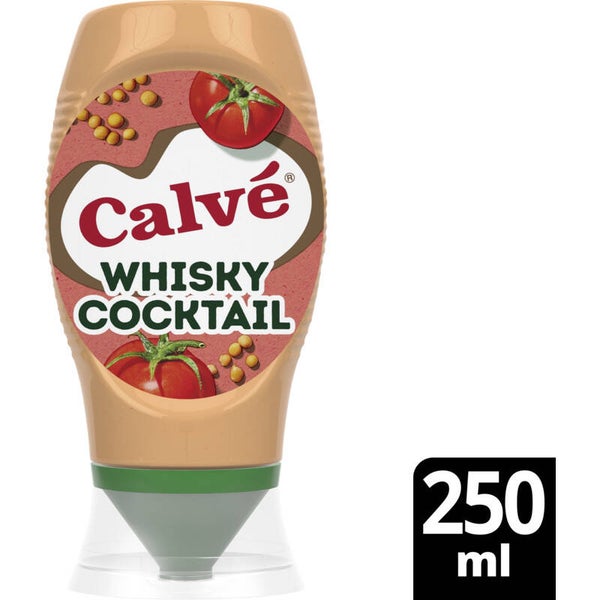 Calvé Whisky cocktail saus knijpfles