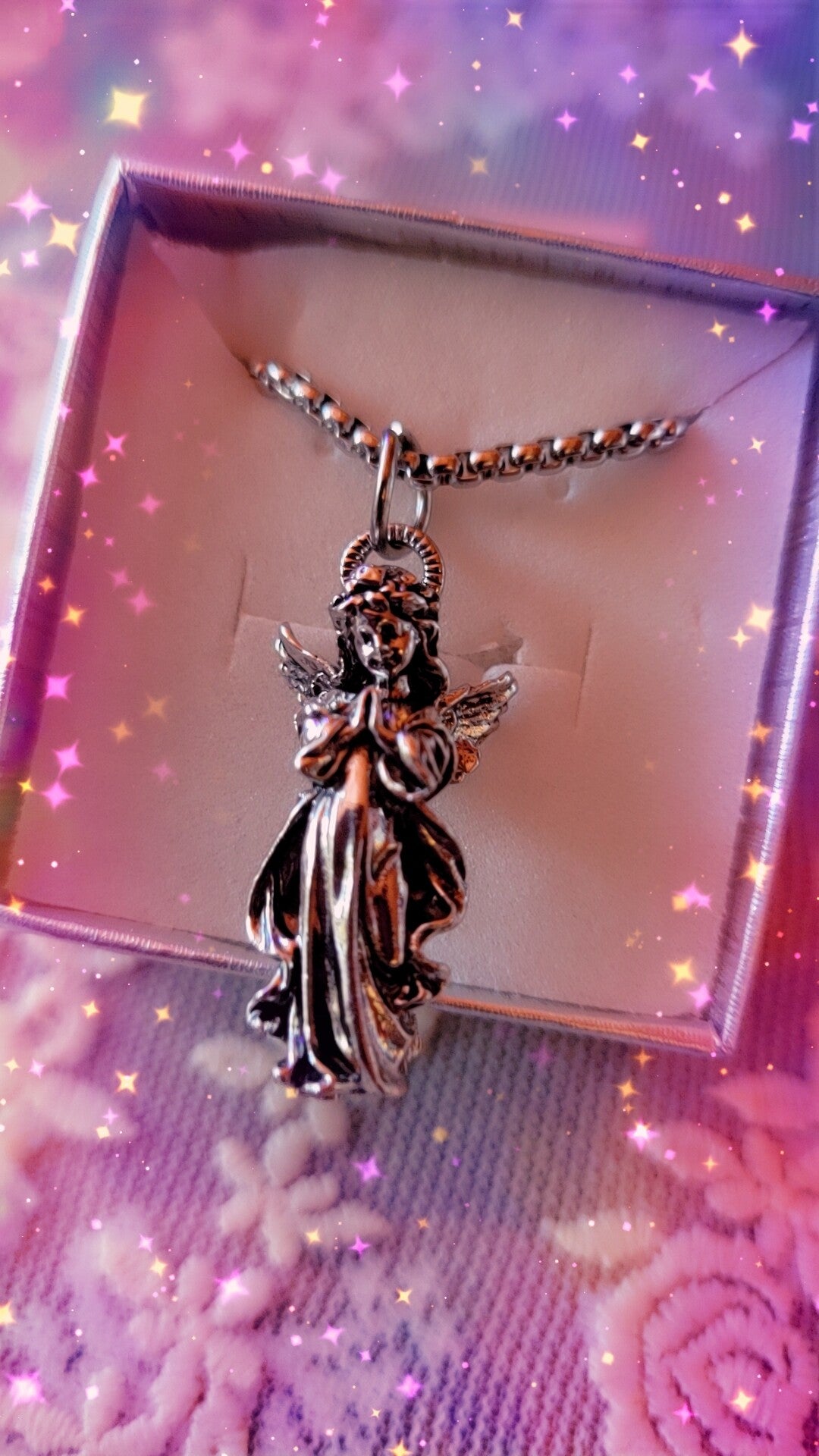 Chaîne avec Pendantif Ange Fille