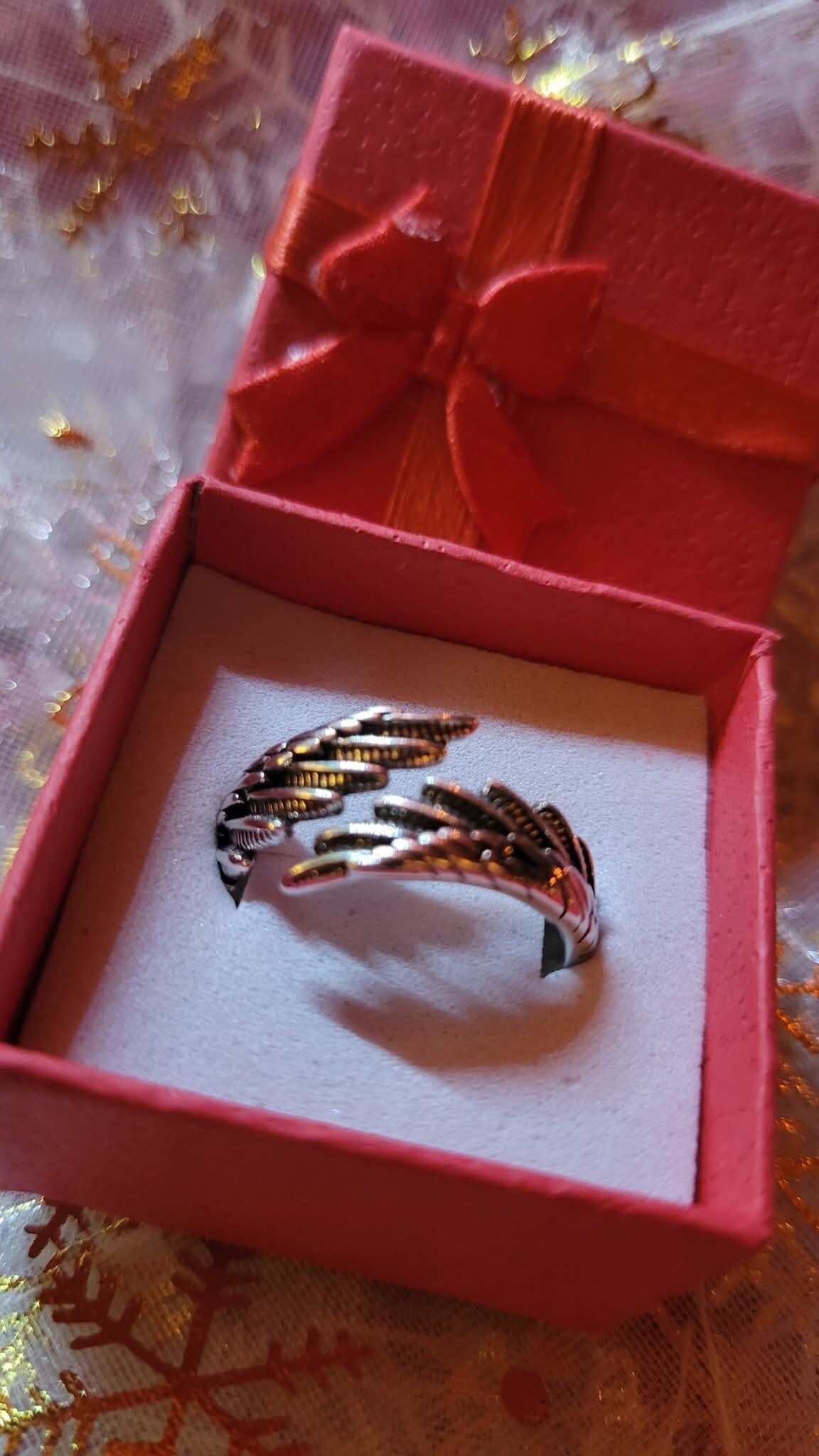 Bague Ajustable Aile D'Ange