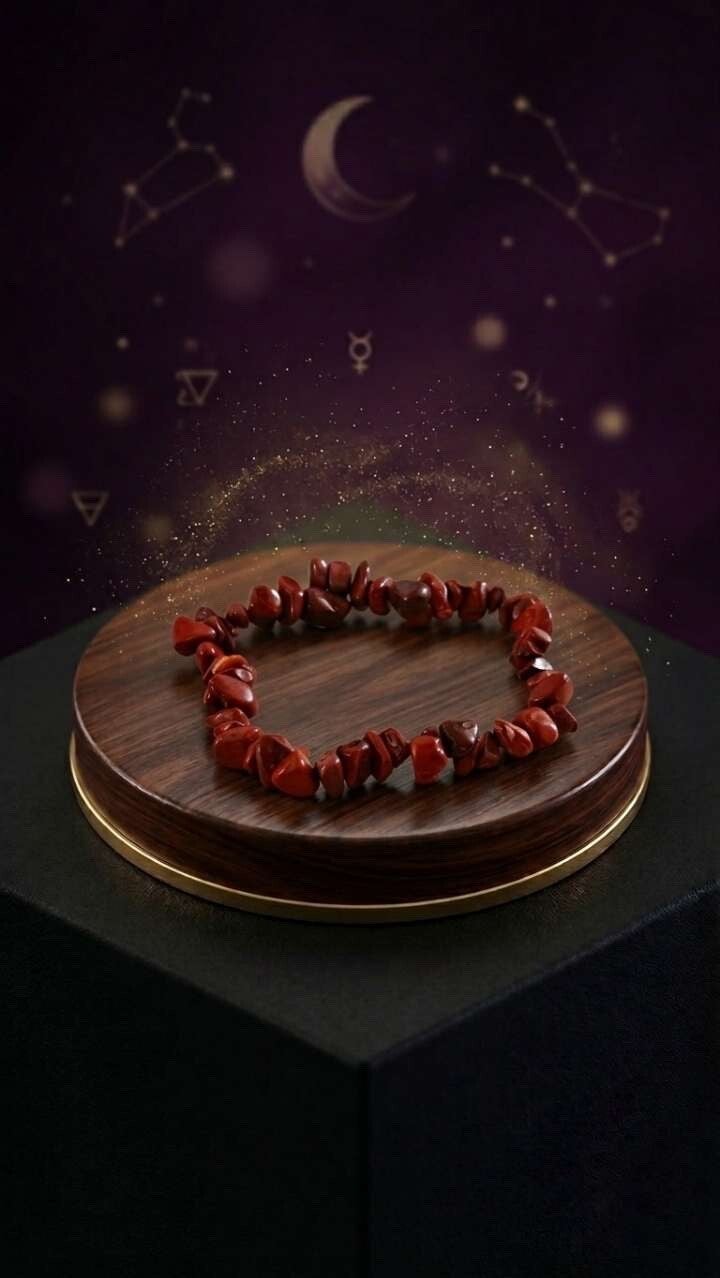 Bracelet jaspe rouge