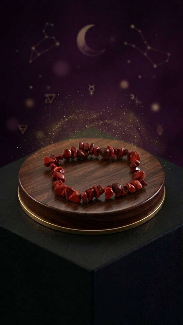 Bracelet jaspe rouge