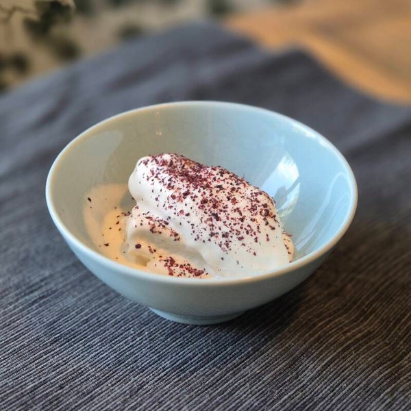 Receptblad "Vegansk syrlig glass".