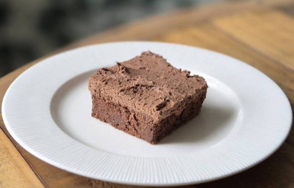 Receptblad "Vegansk chokladbrownie."