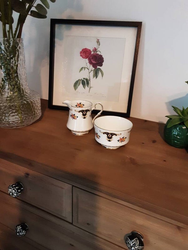 Royal Stafford Sugar Bowl and Milk Jug