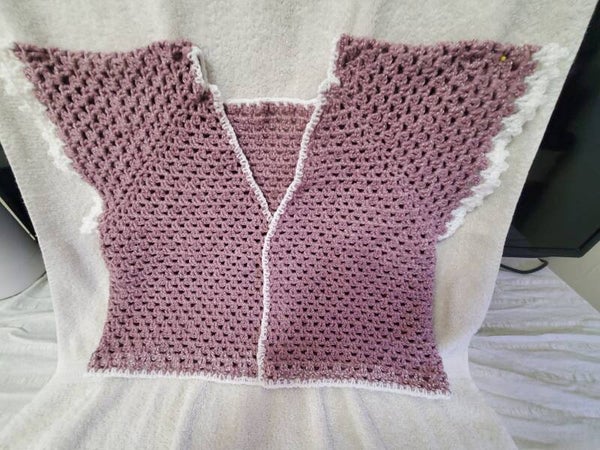 Cardigan - Veste, Rose et Blanc