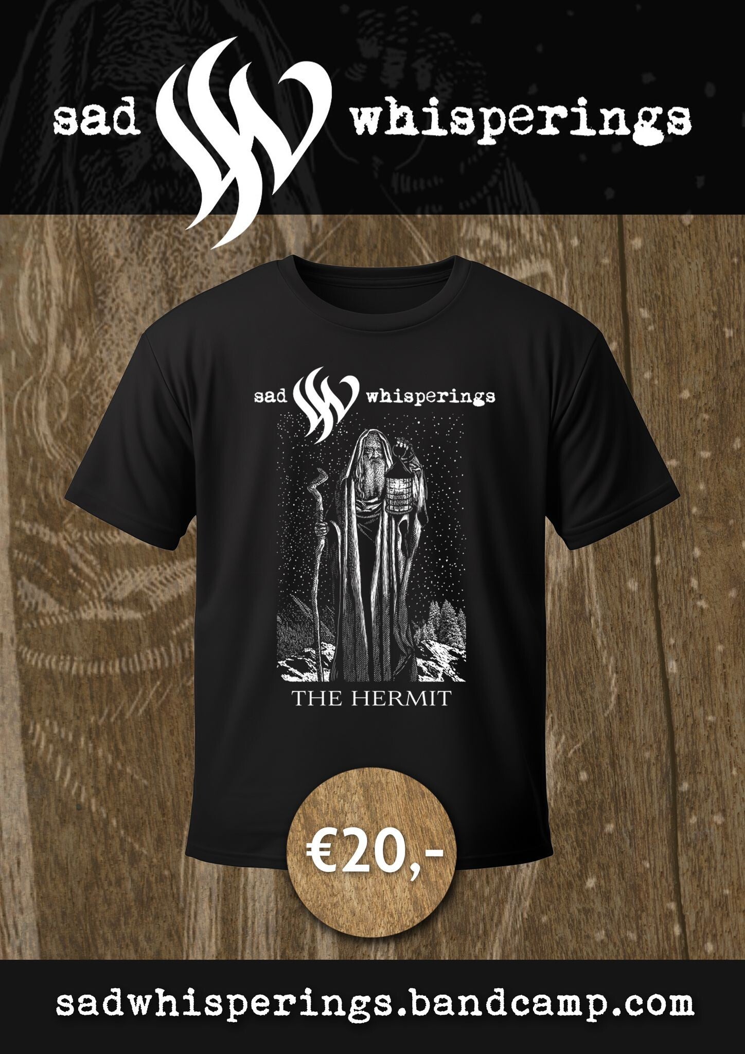 Sad Whispering Shirt (The Hermit)