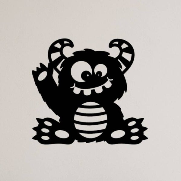 Houten monstertje Lilly zwart