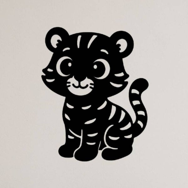 Houten tijger Tigo zwart