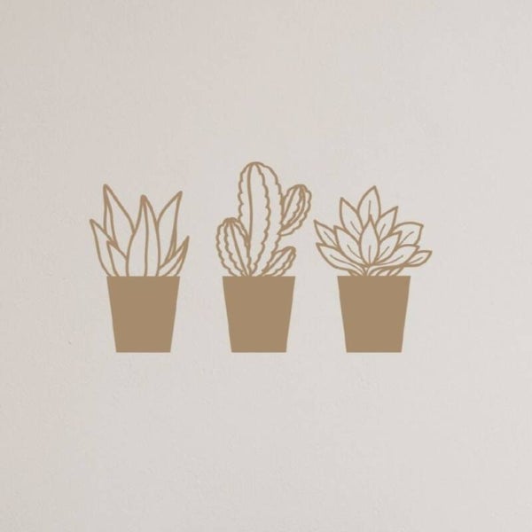 Houten plantjes Anna MDF