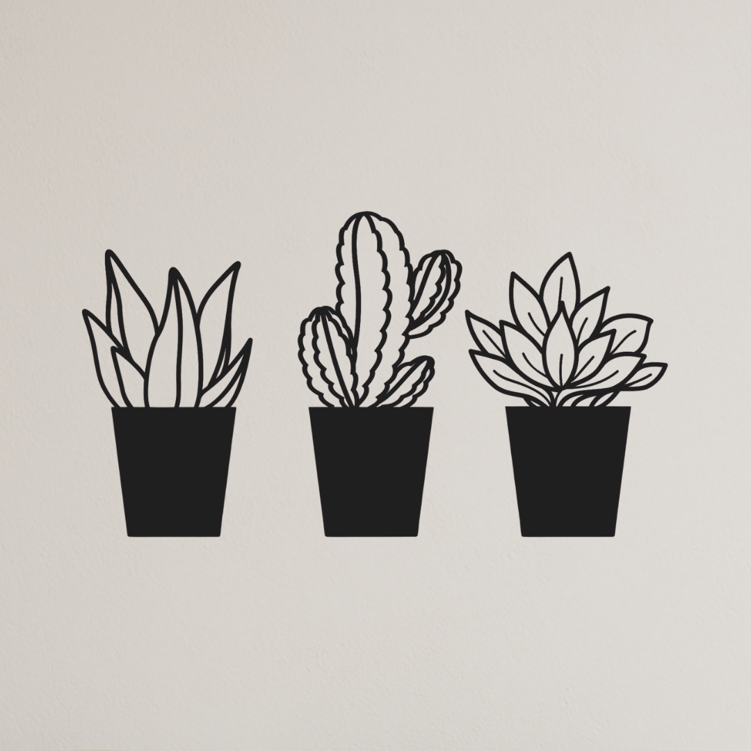 Houten plantjes Anna