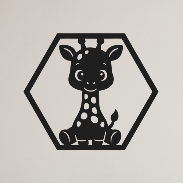 Houten Giraf hexagon Ravi