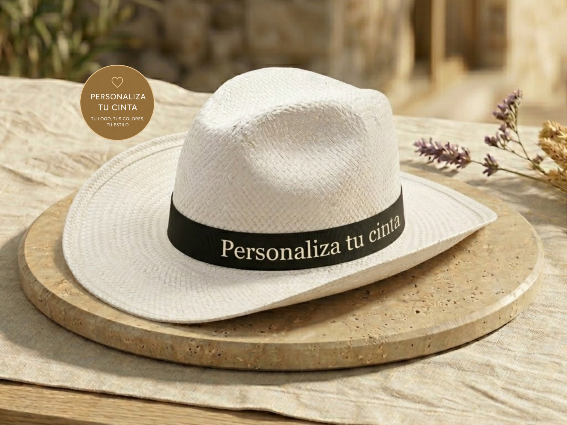Sombrero de Fibra de Papel  "TEJANO PAPER" – Personalización Premium