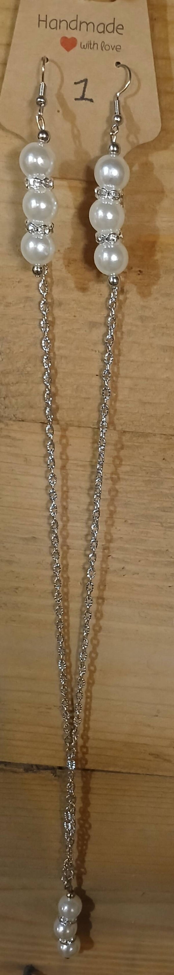 White pearl sparkling set