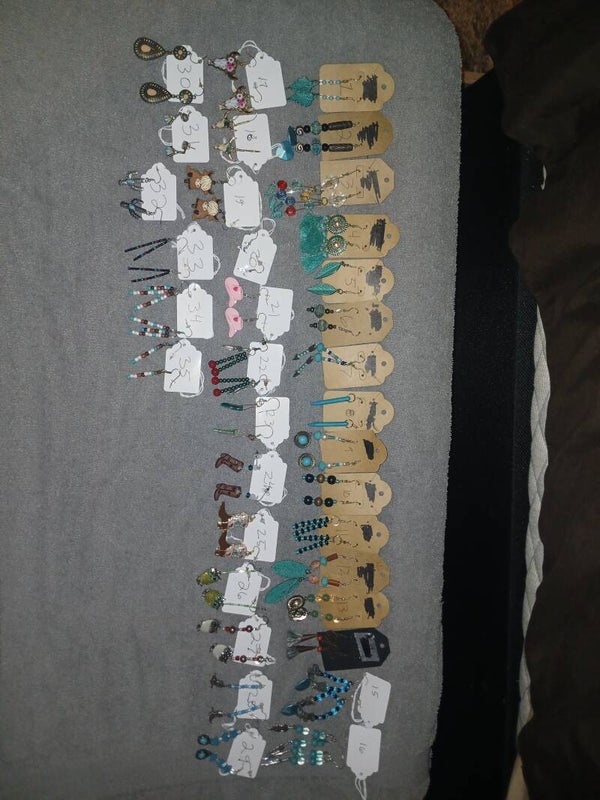 Western style earrings