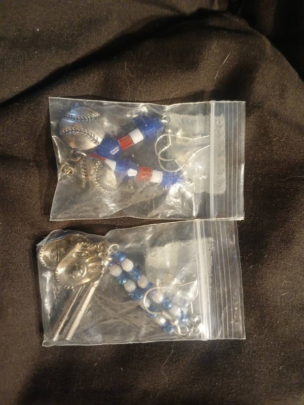 Base ball earrings