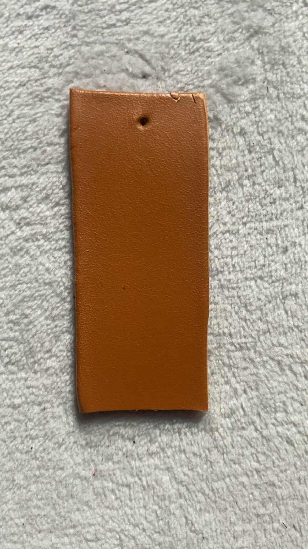 nøglering i læder med indgravering