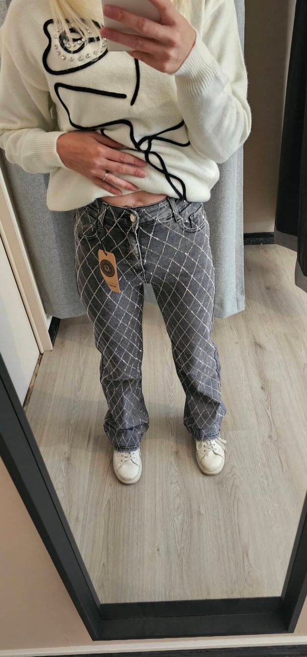 Jeans met strass