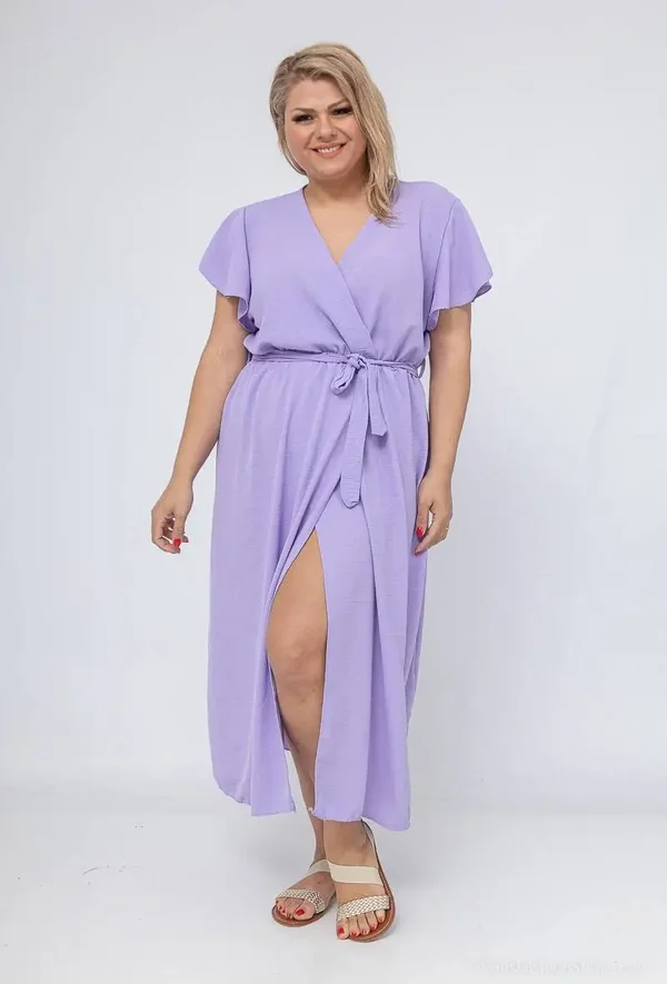 Lange mooie Jurk met riem