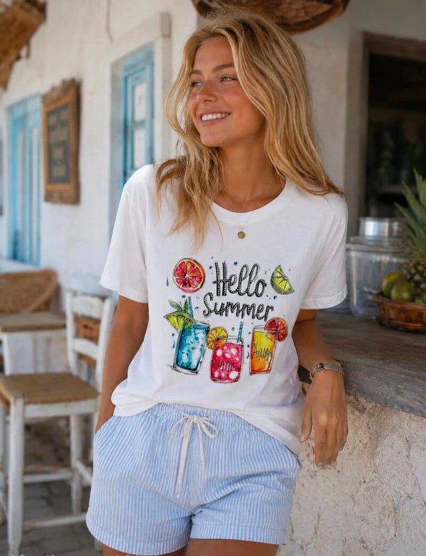 T-shirt hello summer