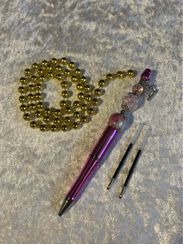 Kugelschreiber pink mit Nähmaschine