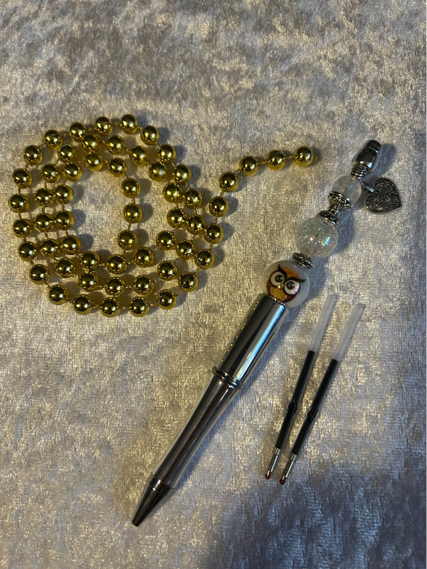 Kugelschreiber silber mit Herz