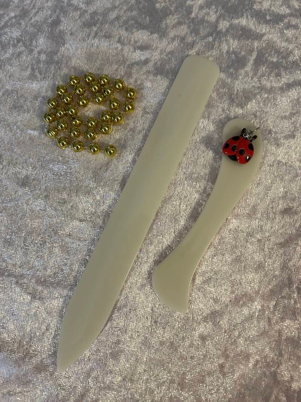Falzwerkzeug 2teilig mit Marienkäfer