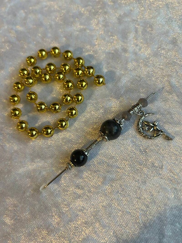 Piksitool mit Charm dunkellila mit Elfe