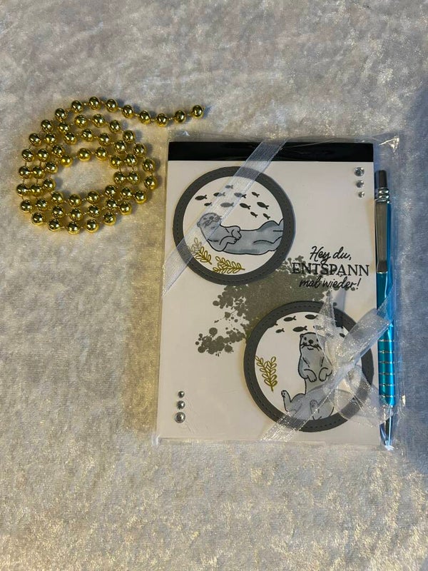 Schreibblock mit Stift