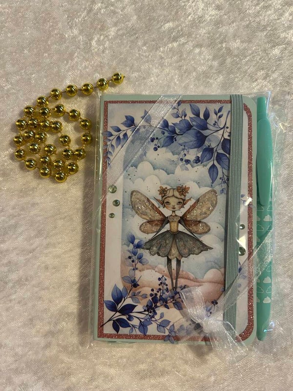 Notizbuch mit Linien und Stift Motiv: Elfe