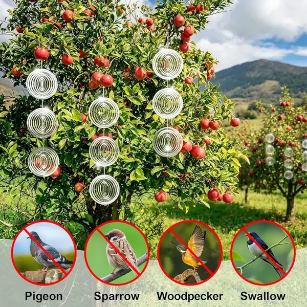 Birdstop Reflecterende Vogelspiralen – Tegen Duiven & Vogels