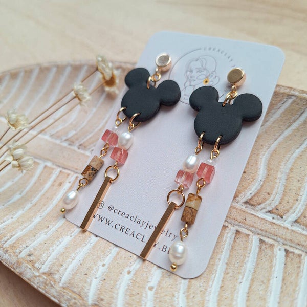 Oorbellen - Boho Mickey