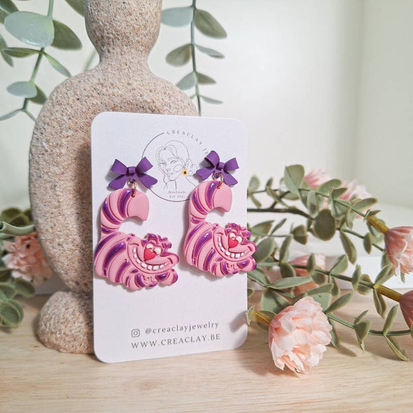 Oorbellen - Cheshire cat