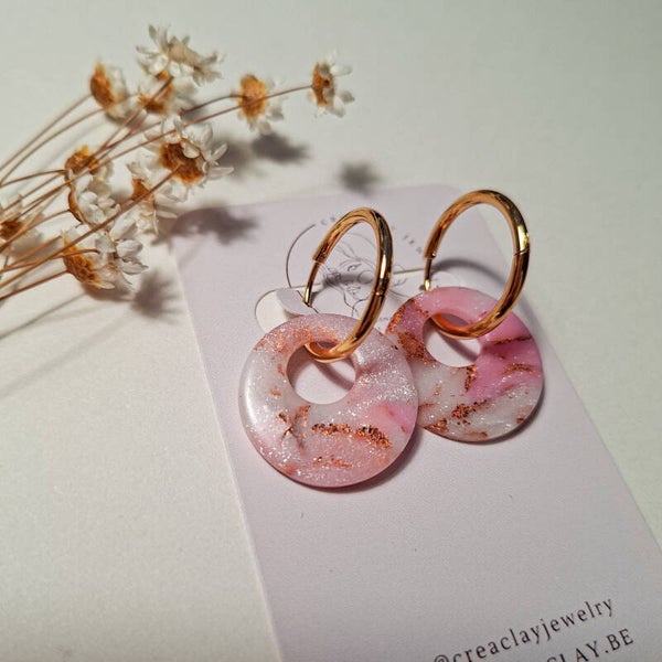 Oorbellen - Shimmer hoops
