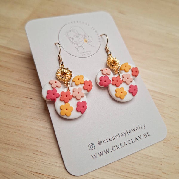 Oorbellen - Mickey spring flowers