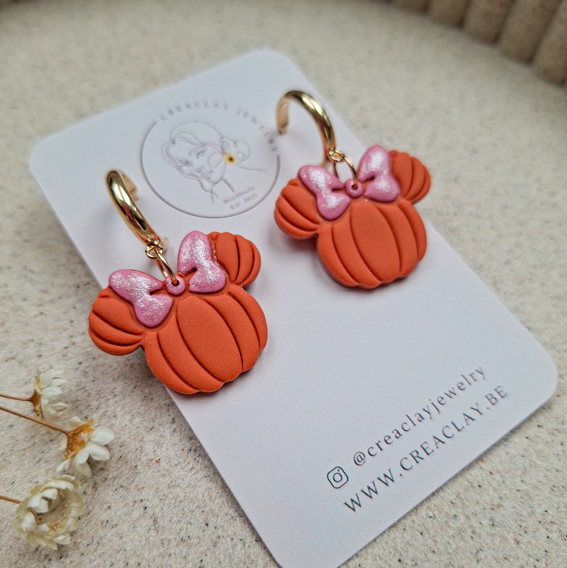 Oorbellen - Minnie pumpkin