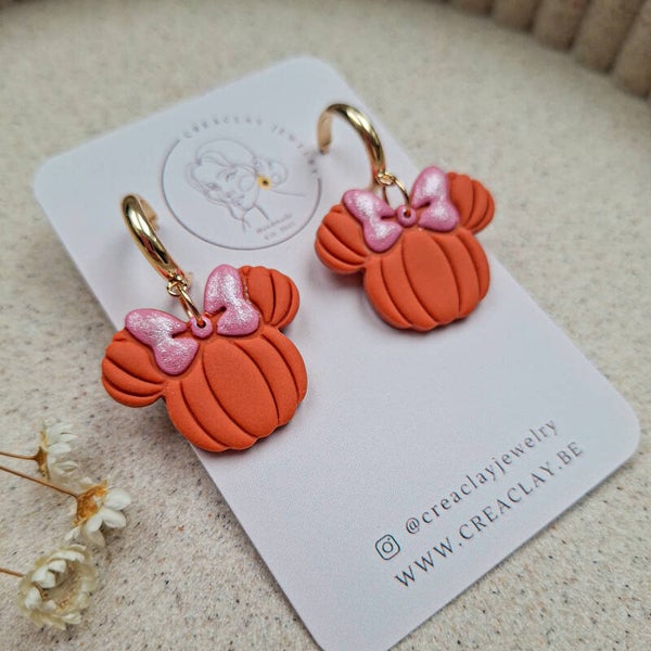 Oorbellen - Minnie pumpkin