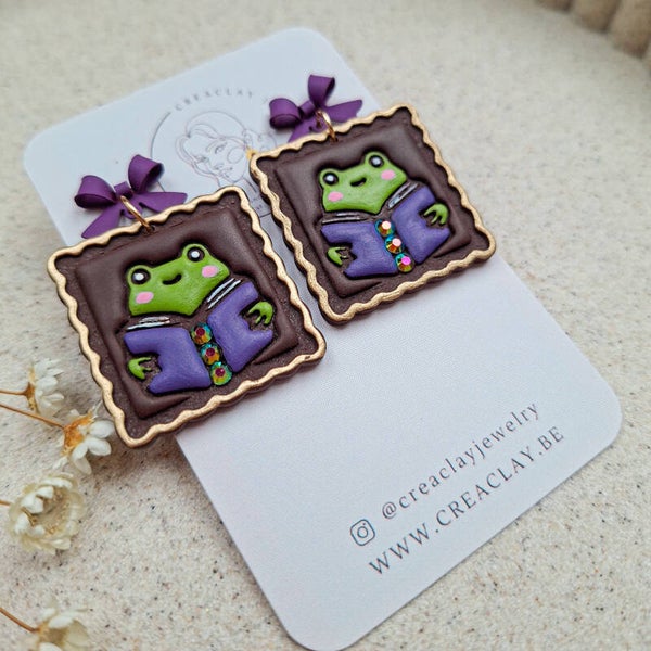 Oorbellen - Whimsy frog