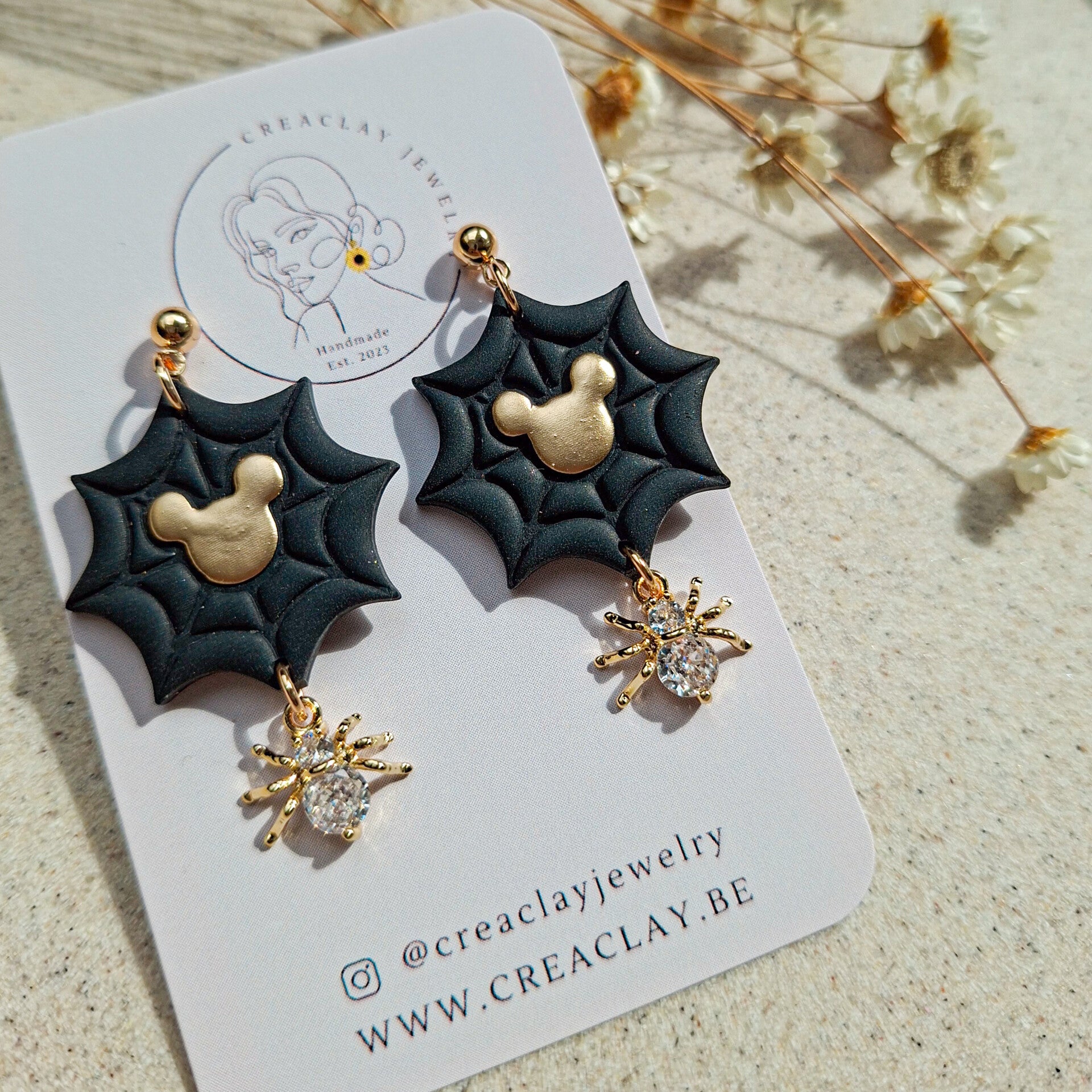 Oorbellen - Spider mickey