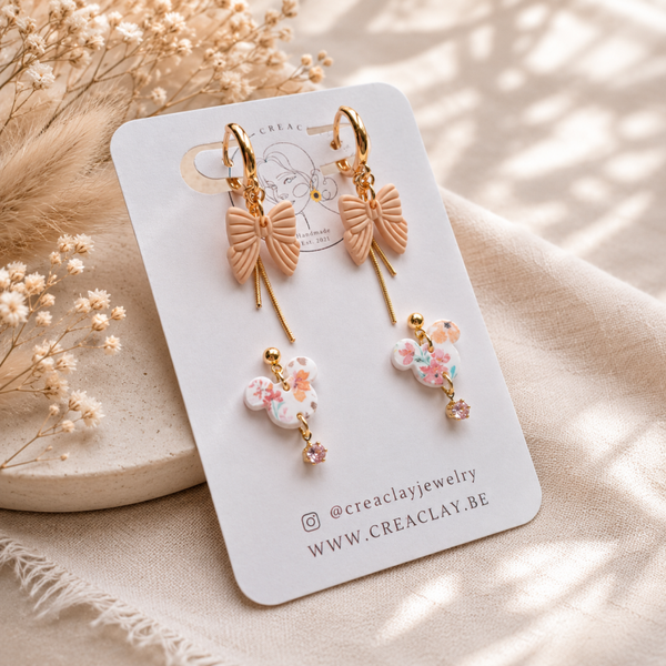 Oorbellen - Tiny Mickey set