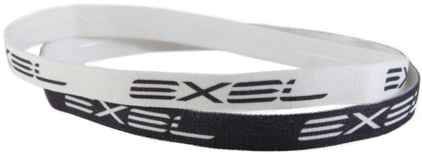 EXEL THIN HEADBAND ESSENTIALS - 2 PCS BLACK/WHITE
