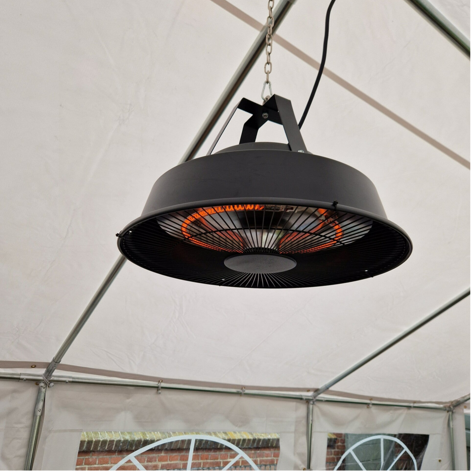 Partytent heater