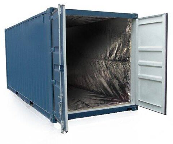 Zeecontainer isolatie liner 20DV (589 × 233 × 233 cm)
