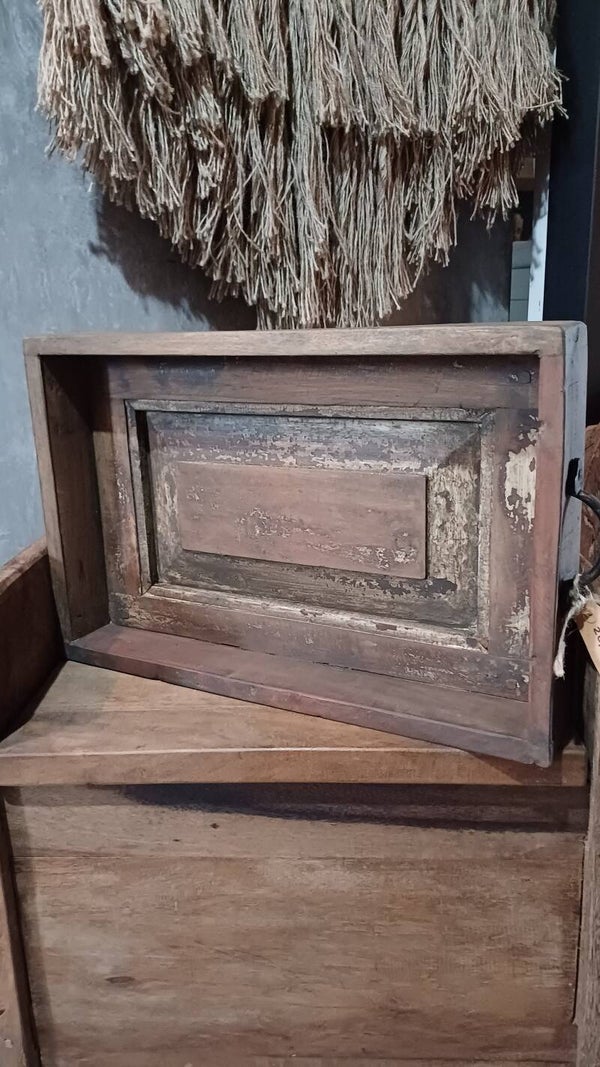 Dienblad oud paneel hout