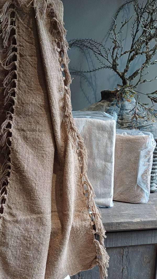 Plaid Camel kleur 130cm/160cm