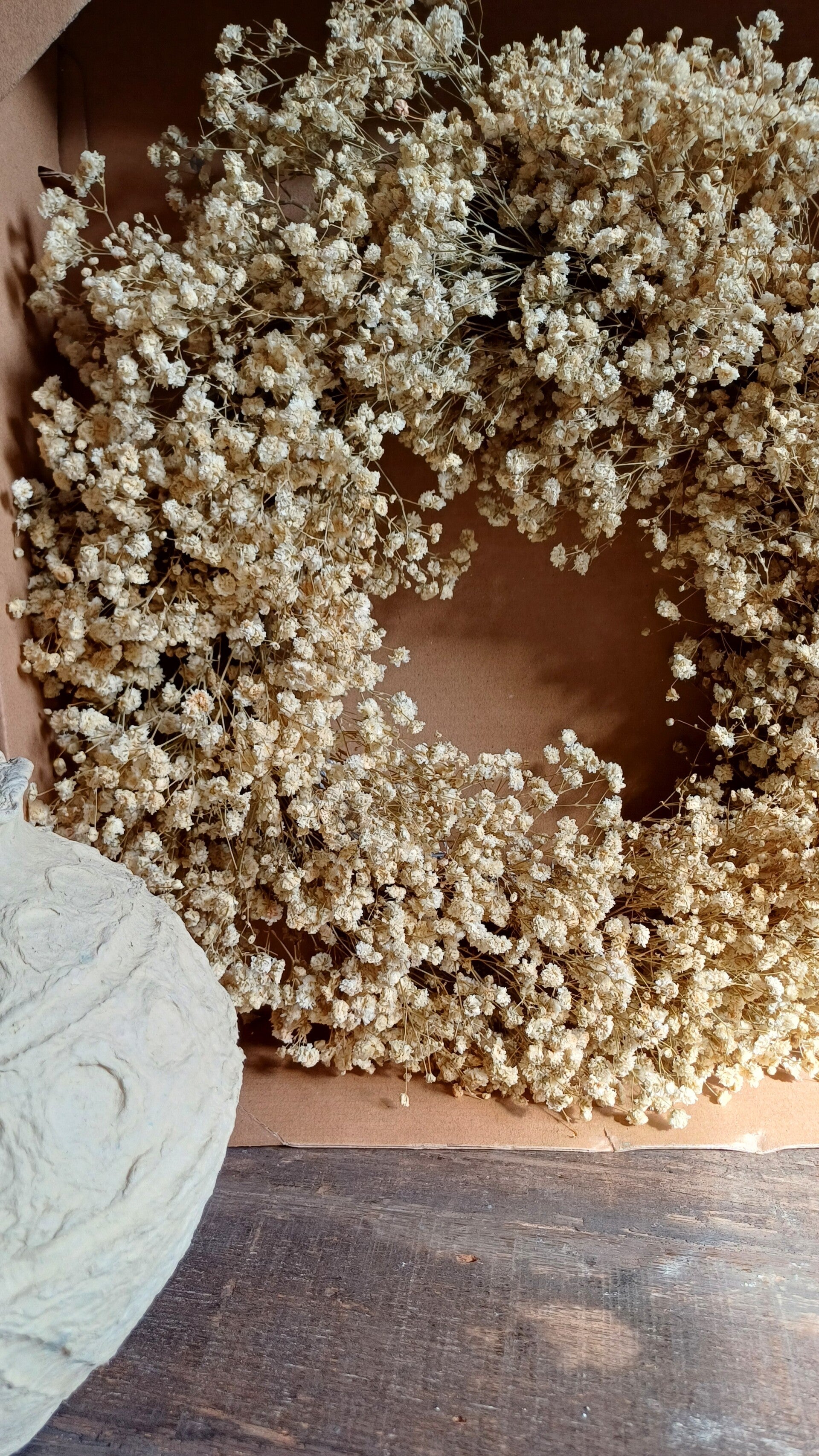 Krans van gipskruid créme